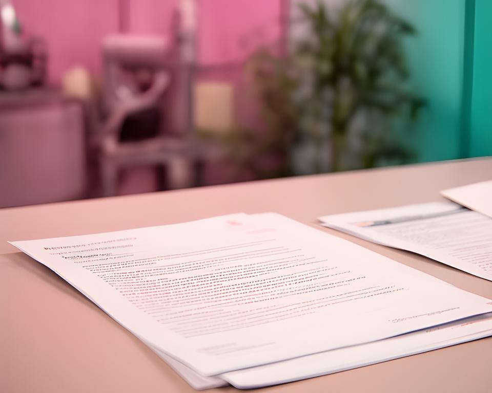 Documento legal sobre una mesa de trabajo con una planta de jabonería al fondo y luz suave de estudio